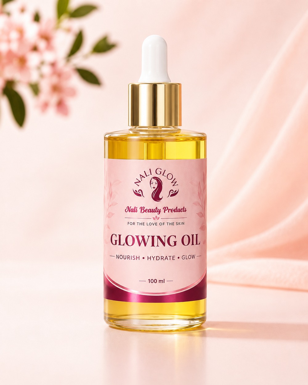 Nali Beauty Glowing Oil dropper bottle